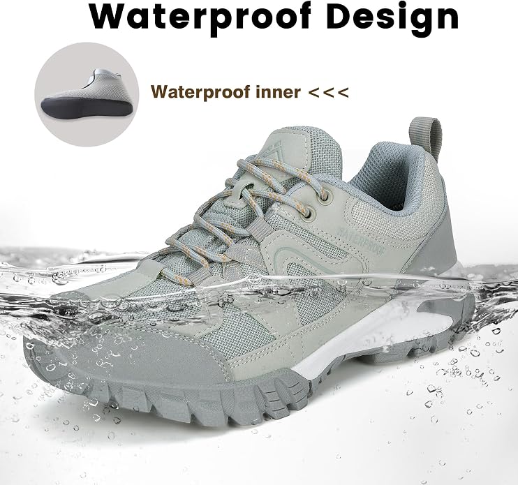 CC-Los Women's Lightweight Waterproof Hiking Shoes for Walking, Outdoor & Climbing