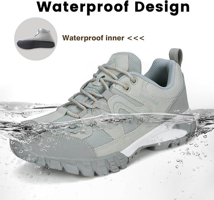 CC-Los Women's Lightweight Waterproof Hiking Shoes for Walking, Outdoor & Climbing