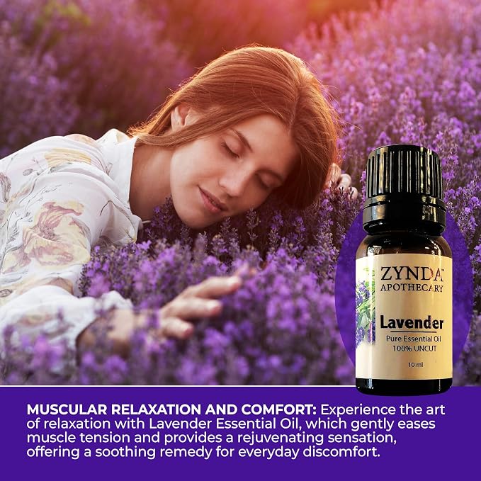 Lavender Essential Oil Pure and Natural, 100% Uncut Pure Essential Oil - 10ml
