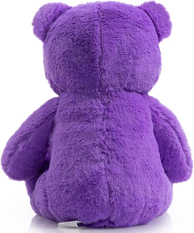Super Color Teddy Bear Stuffed Animals Plush Toy for Children Girlfriend Family Congratulations Baby Shower Birthday Purple 14 inch