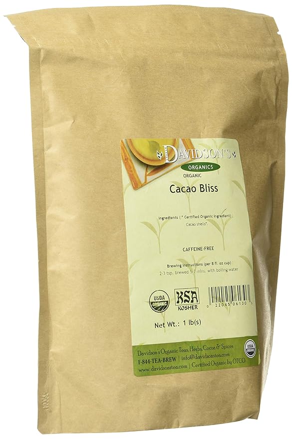 Davidson's Organics, Cacao Bliss, Loose Leaf Cacao, 16-Ounce Bag
