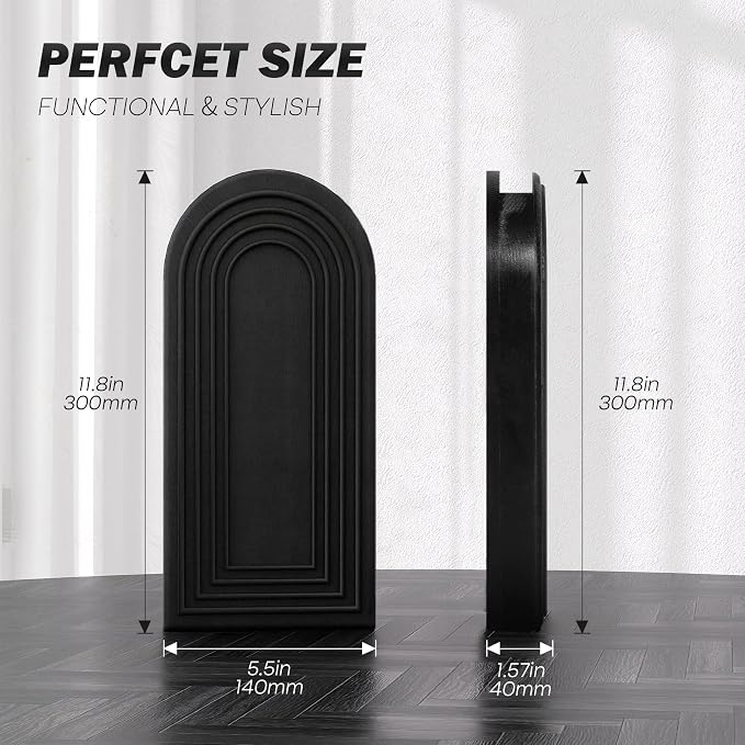 EOSAHR Wall Vase for Home Decor: Wall Planter for Indoor Plants, Black | 2Pcs Bathroom Set, Pine Wood, Wall Plant Holder for Home Decor, Boho Wall Art, Perfect for Kitchen & Bedroom, Rustic decor