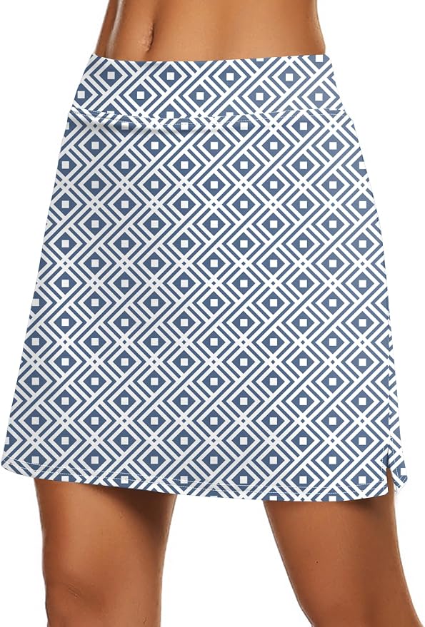 Ekouaer Women's Active Performance Skort Lightweight Skirt for Golf Tennis | Built-in Shorts, A Line, High Waisted, Tummy Control, Pickleball, Running, Workout, Sports, Skorts for Woman