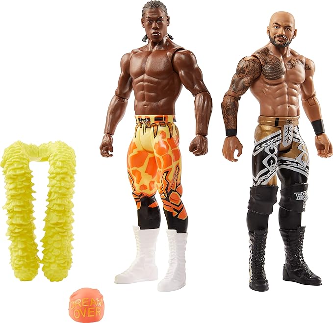 WWE MATTEL Ricochet vs Velveteen Dream Battle Pack Series #65 with Two 6-inch Articulated Action Figures & Ring Gear