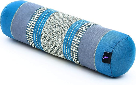 Leewadee Small Yoga Bolster – Shape-Retaining Cervical Neck Roll, Tube Pillow for Comfortable Reading, Kapok Filling, 22 x 6 x 6 inches