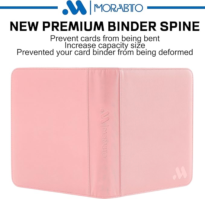 Top Loader Binder, Holds 128 Top Loaders,4 Pocket Top Loader Binders for 3" x 4" Rigid Cards,Card Album Folder for Hard Plastic Top Loaders