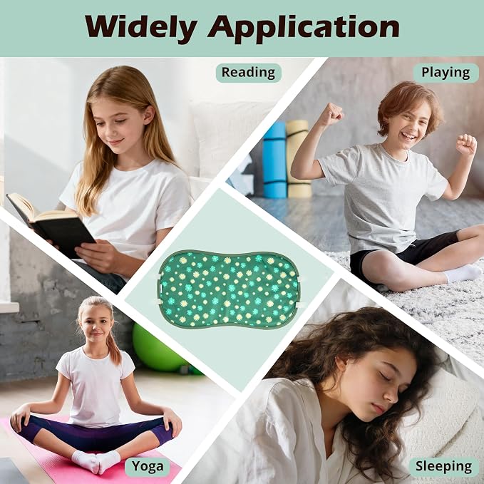 wegreeco Kids Castor Oil Pack Wrap, Reusable Kids Castor Oil Packs for Liver Stomach, Machine Washable Anti Oil Leak 1Pc with Adjustable Strap Daisy (Oil Not Included)