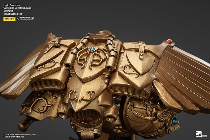 JOYTOY Warhammer The Horus Heresy Legio Custodes Custodian Venatari Squad Set 3, 1:18 Scale 5.4in Action Figure Mecha Joy Toy Collection Model