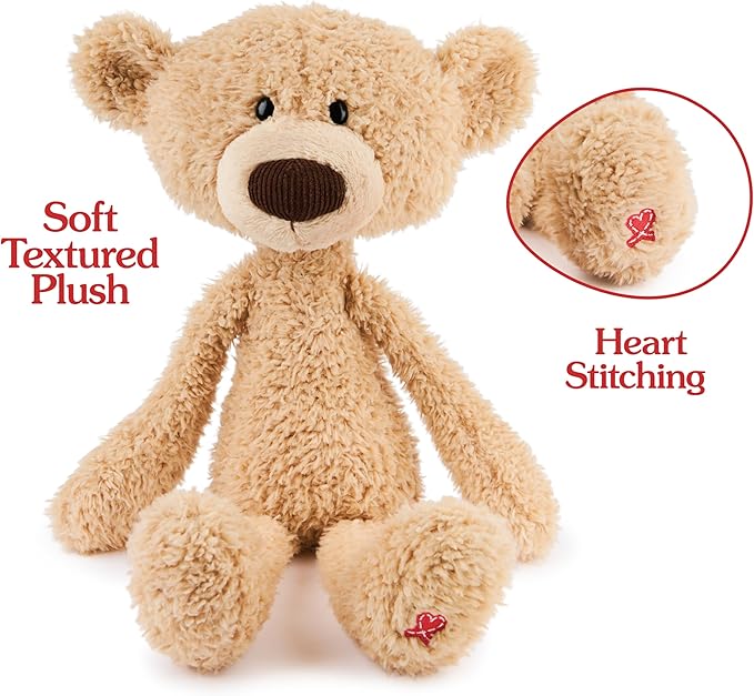 GUND Toothpick Classic Teddy Bear, Premium Stuffed Animal for Ages 1 and Up, Beige, 15”