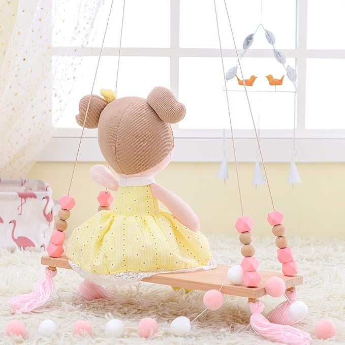 Gloveleya Baby Girl Plush Doll – 16 Inch Soft Snuggle Doll, Cute Toddler Gift with Gift Box, First Baby Doll for Girls, Birthday, Christmas & Holiday Present