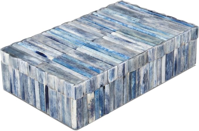 Handicrafts Home Decorative Keepsake Box 8x5 – Small Organizer Box with Lid, Boho Decorative Storage, Retro Memory Box, Unique Coffee Table Décor, Jewelry or Trinket Box, Modern Shelf Decorative Box