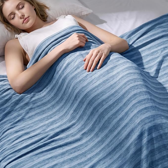 Cooling Blanket 90"x90" Summer Cooling Blanket for Hot Sleepers | Cold Summer Bed Blanket Keeps Cool for Night Sweats, Soft Lightweight Breathable Sofa Blankets for Kid Adults