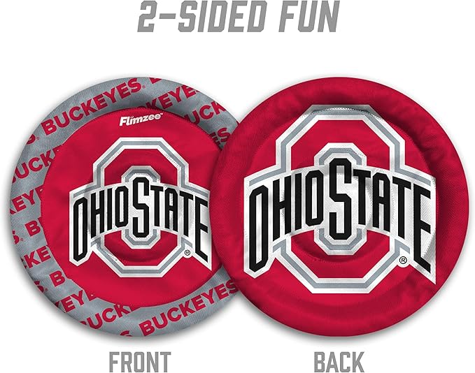 YouTheFan NCAA Ohio State Buckeyes Flimzee Bean-Bag Flying Disc