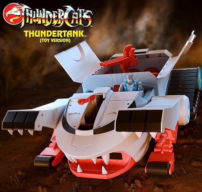 Super7 ULTIMATES! Thundercats Thundertank and Panthro (Toy Version) - 27" Thundercats Action Figure with Accessories - Classic Cartoon Collectibles and Retro Toys - Limited Edition - Amazon Exclusive
