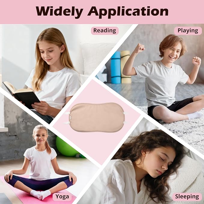 wegreeco Kids Castor Oil Pack Wrap, Reusable Kids Castor Oil Packs for Liver Stomach, Machine Washable Anti Oil Leak 1Pc with Adjustable Strap Rose Gold (Oil Not Included)