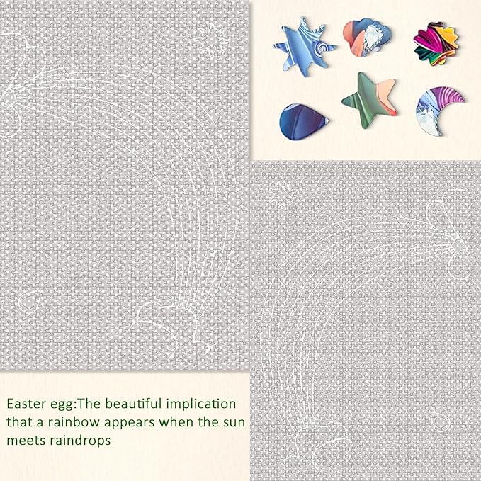 1000 Piece Puzzles for Adults, 2 Pack of Challenging Shaped Cat Puzzles, Pearl Cat and Pearl Dog Theme, Idea Gifts