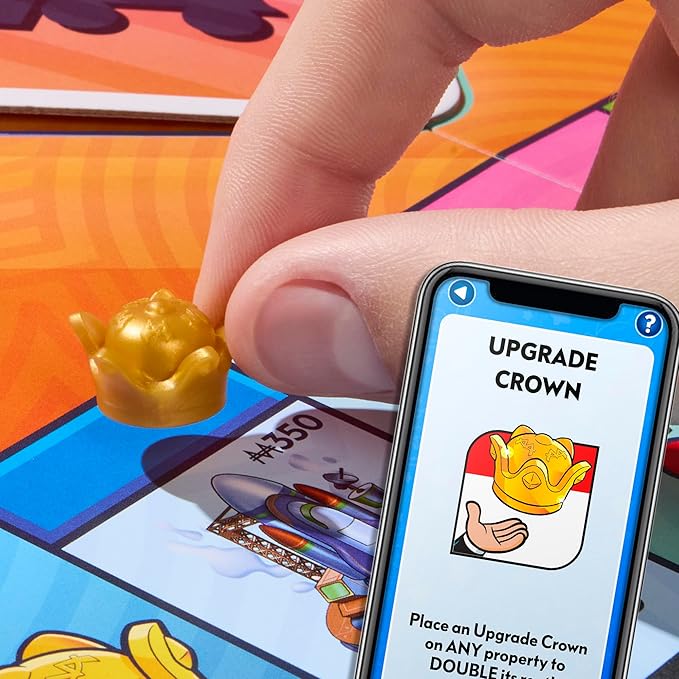 Monopoly App Banking Board Game | App-Enabled Game | Links to Smart Devices | Ages 8+ | 2 to 6 Players | 45 Mins. | Family Games for Kids