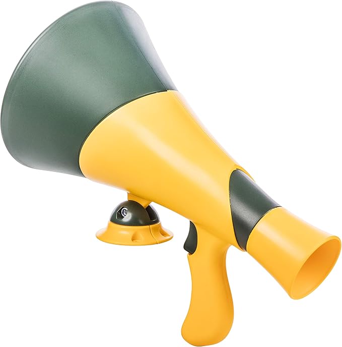 Jack and June Green Megaphone for Outdoor Playsets, Wooden Jungle Gyms, and Residential Playgrounds
