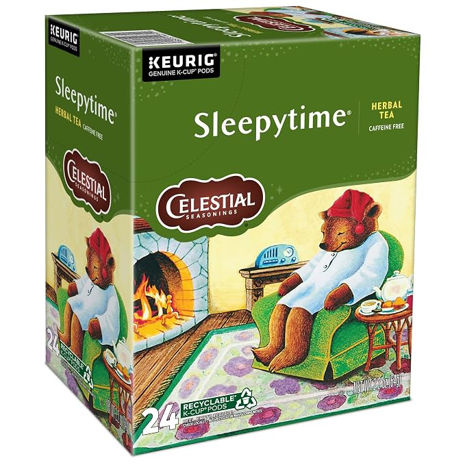 Celestial Seasonings Sleepytime Herbal Tea, Single-Serve Keurig K-Cup Pods, 96 Count