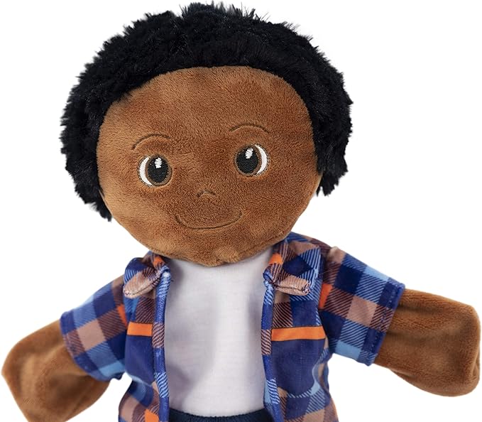 Playtime by Eimmie Hand Puppets for Kids (Charlie) - 14" Soft Plush Toy for Boys & Girls, Pretend Play, Storytelling, Theater, Imaginative Fun, Educational Puppet for Toddlers & Children Ages 3+