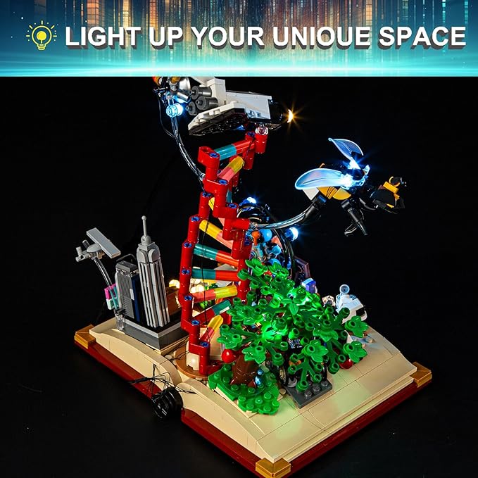 LED Light Kit for Lego 21355 The Evolution of STEM-Set, Compatible with Lego 21355 Building Blocks Model(Not Include Blocks Set)