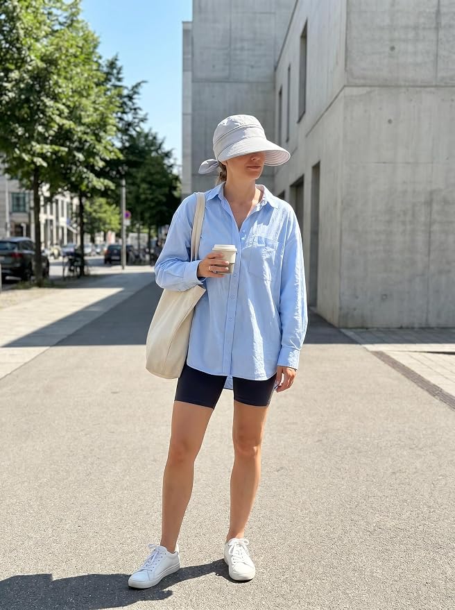 2-in-1 Women’s Sun Visor Sun Hat Zipper Off Ponytail Friendly, Lightweight Quick Dry, Summer UV Protection