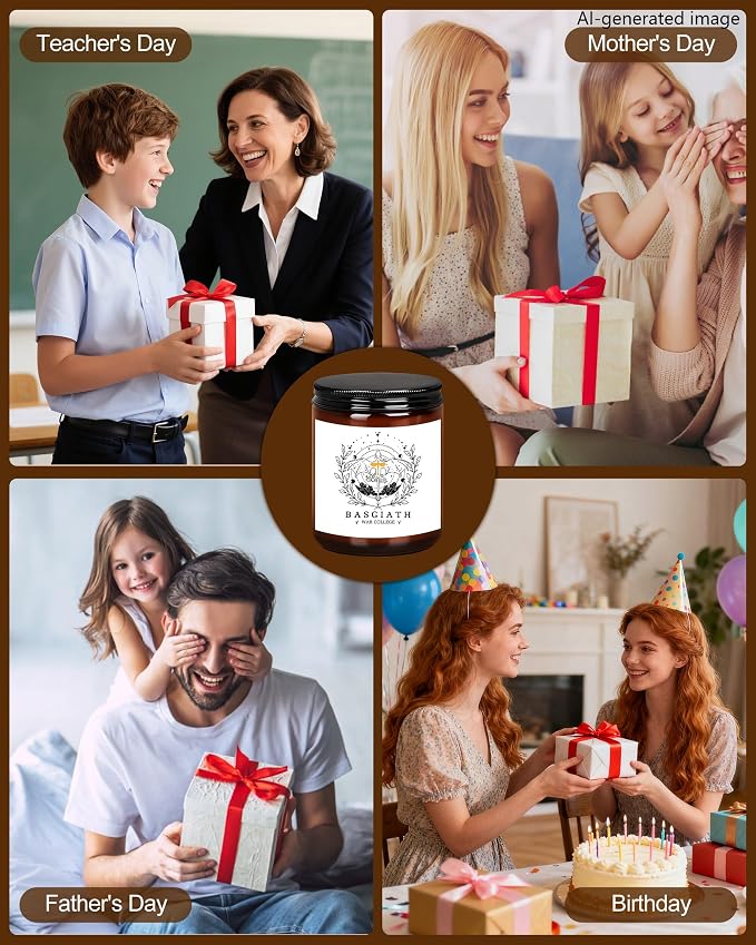 4th Wing Gift Basgiath War College 7oz Scented Candle Fantasy Book Lavender Scented Candles Relaxation Gifts (Candle-Get WINGLEADER)