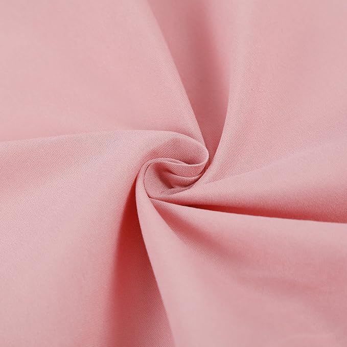 NHNHN Fitted Sheet-Deep Pockets-Soft Microfiber-Easy Care-Shrinkage and Fade Resistant-Fitted Sheets Twin Size for Girl Teens Kids-Only 1 Fitted Sheet (Twin, Blush)