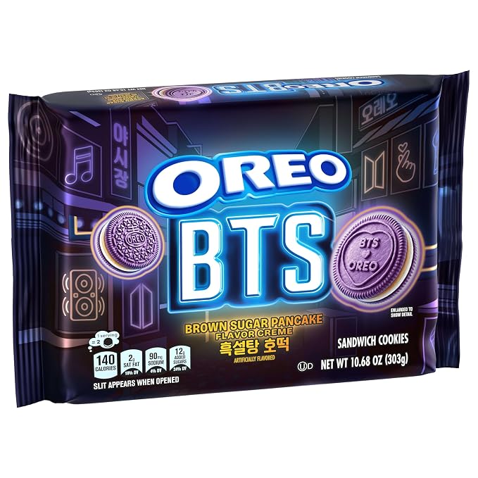 OREO BTS Sandwich Cookies, Limited Edition, 10.68 oz (Pack of 2)