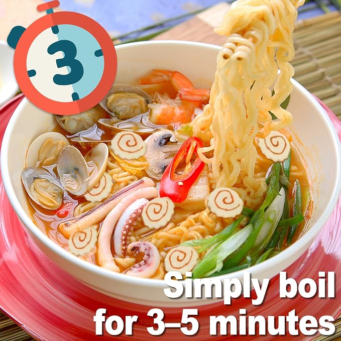 5.3oz Big Dehydrated Narutomaki Fish Cake for Ramen Topping – Double-Sized Japanese Fishcake Swirl Slices for Instant Noodles, Bento, Soup, Anime Lunches