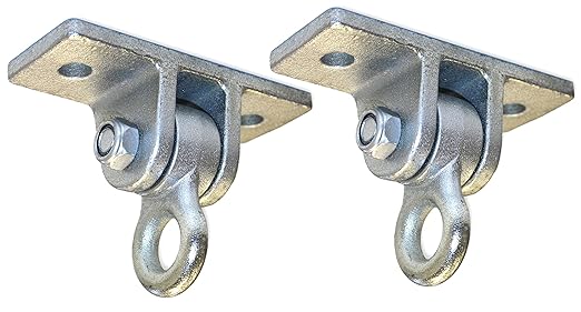 Eastern Jungle Gym Heavy Duty Swing Hangers – One Pair Galvanized Steel Mounts for Wooden Beams – Holds Porch, Toddler, and Baby Swings, Compatible with Wooden Swing Sets