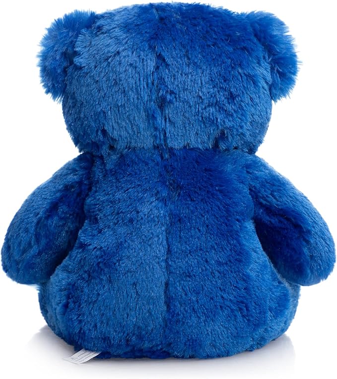 Super Color Teddy Bear Stuffed Animals Plush Toy for Children Girlfriend Family Congratulations Baby Shower Birthday Royal Blue 14 inch