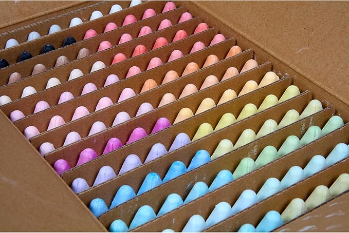 Crayola Washable Outdoor Sidewalk Chalk Collection (130ct), Bulk Anti-Roll Chalk Sticks for Kids, Outdoor Toys & Activities for Kids, Gifts, Ages 4, 5, 6