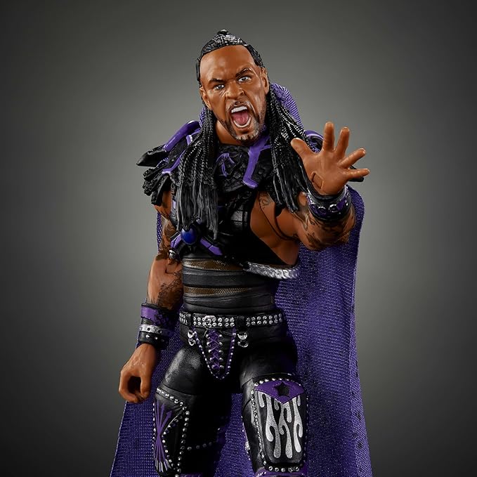 Mattel WWE Ultimate Edition Action Figure & Accessories, 6-inch Damian Priest Collectible Set, Swappable Heads & Hands, 30 Articulation Points