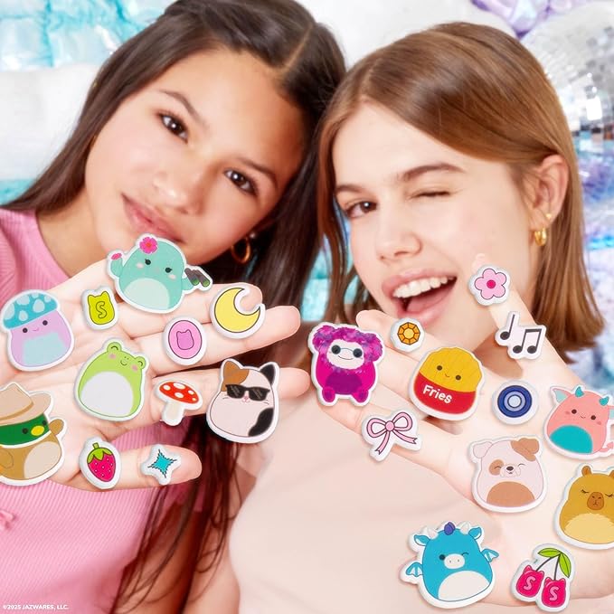 Original Squishmallows Puffy Sticker Playset, Over 30 Reusable Stickers