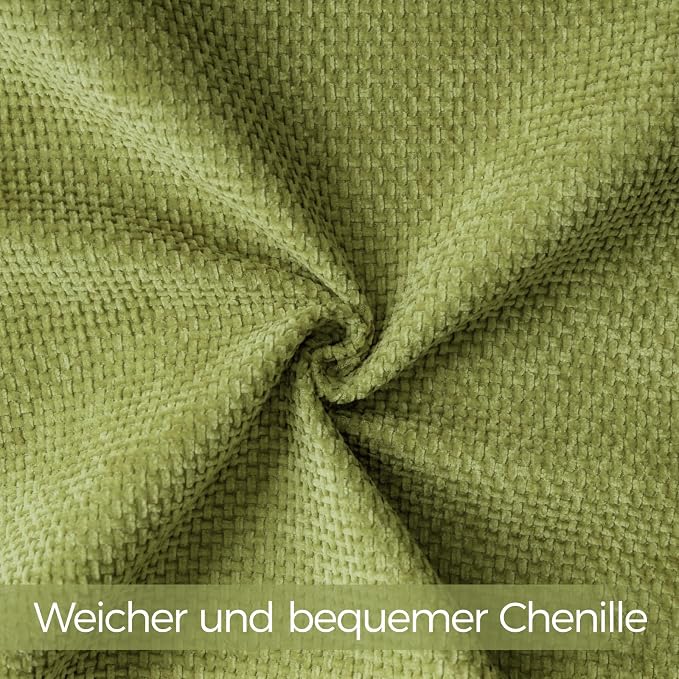 a moment Forest Green Chenille Throw Pillow Covers 20x20 Inch Pack of 2 Modern Decorative Throw Pillow Covers Farmhouse Cross Covers Home Decor for Sofa Bedroom Living Room