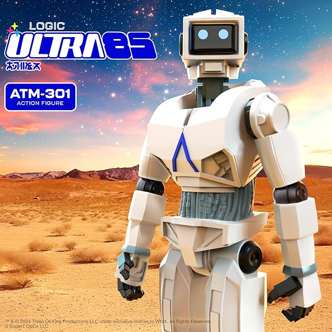 Super7 Logic ATM-301 (Ultra 85) - 3.75" Logic Action Figure Classic Sci-Fi and Hip Hop Collectibles and Retro Toys