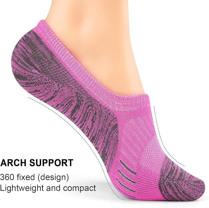 Gonii Womens No Show Socks Athletic Ankle Socks Cushioned Running Low Cut 5-8 Pairs