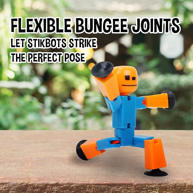 Zing Stikbot 6 Pack, Set of 6 Stikbot Collectable Action Figures, Create Stop Motion Animation (Styles May Vary)