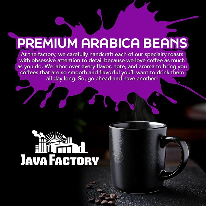 Java Factory Flavored Coffee Pods, Happy Birthday Cake Icing, Compatible with K Cup Brewers, 80 Count