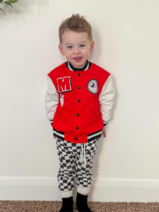 Disney Minnie Mickey Stitch Princess Frozen Marvel Jacket Lightweight Coat Button up Color Block Sweatshirt Sizes 2-14 Years