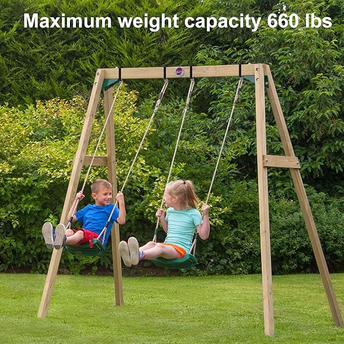 Heavy Duty Swing Hangers with 180° Snap Hooks Metal Swingset Accessories Swing Set Brackets Hardware Swingset Attachments Wooden Sets Playground Porch Outdoor Indoor (Black of 2Pcs)