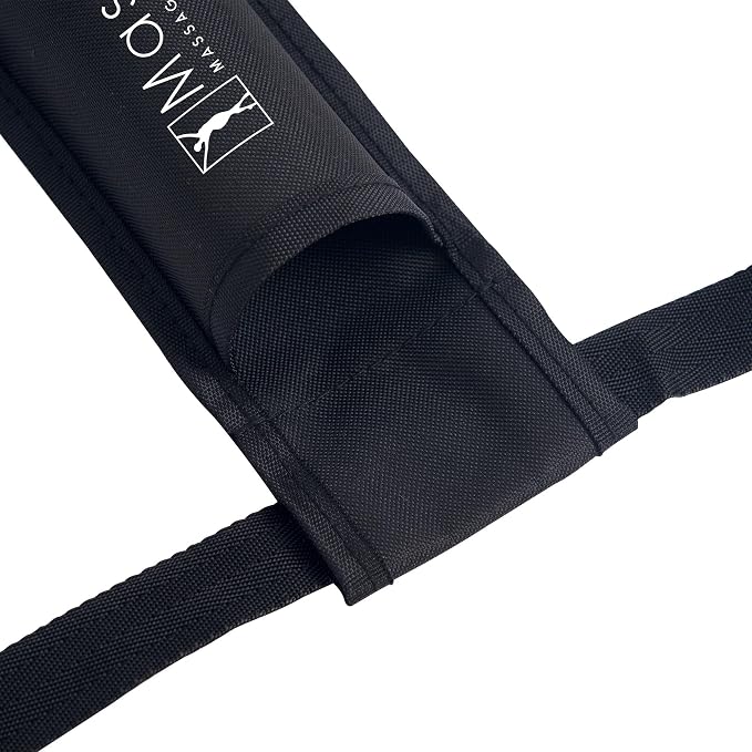 Master Massage Single Bottle Massage Oil Holster Case Bag-Adjustable and Heat-Resistant Bottle Cream & Lotion Single Holster Bag Kit– Incl. One 8 Oz Refillable Pump Dispenser