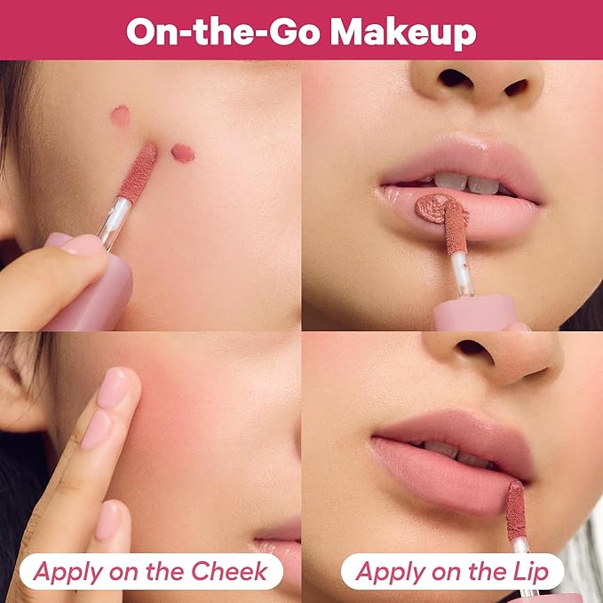 COLORGRAM NUDE BLUR TINT 13 BURNT MARRON | K-Beauty Makeup, Soft-Focus Matte Lip Stain, 2-in-1 Lip & Cheek