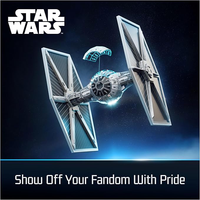 4D Build, Star Wars Imperial Tie Fighter 3D Model Kit, Star Wars Collectibles & Desk Decor, Adult Puzzle, Building Toys, 3D Puzzles for Adults & Teens, 120 Pieces, for Ages 12 & Up