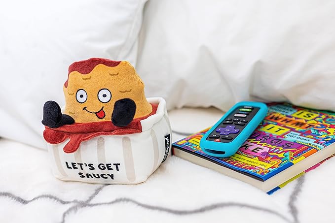 Chicken Nugget Plushie - Let's Get Saucy Chicken Nugget Plush, Food Plush Toy for Gifting, Emotional Support Chicken Nuggets