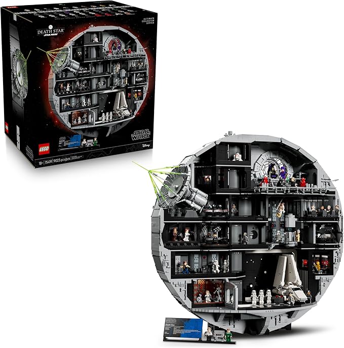 LEGO Star Wars Death Star Building Set for Adults, Ages 18+ - Collectible & Room Decor for Office, Bedroom, or Book Shelf - Fun Activity for Men, Women, & Movie Fans - Gift Idea for Birthdays - 75419