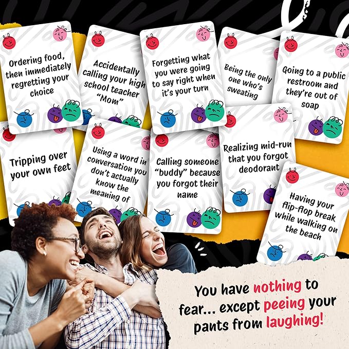 Fear Stack – What Freaks Out Your Family? A Fun Family Party Card Game | Great for Conversation Starters & Family Game Night | Includes 184 Cards, 4 Whiteboards, and 4 Markers