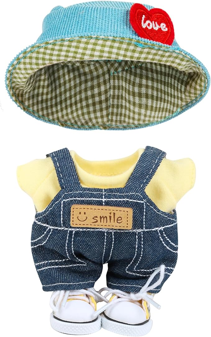 Doll Clothes for 17cm Dolls Fashion Accessories for Dress Up No Doll Blue
