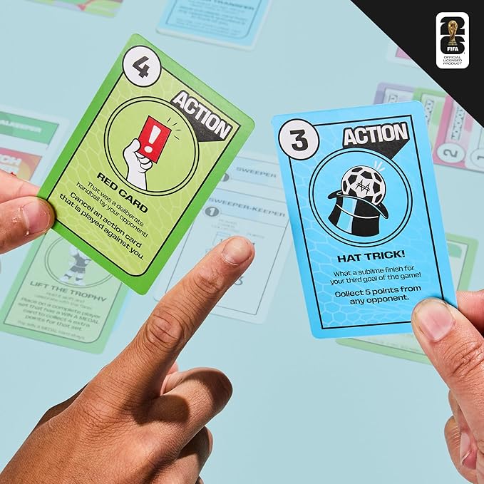Monopoly Deal FIFA World Cup 2026 Edition Game – Officially Licensed FIFA World Cup Soccer Card Game for Kids – Ages 8+ – 2 to 5 Players – 15 Mins.